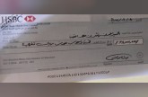 صورة من الشيك المقدم من موزة المسند للمعارض السعودي سعد الفقيه