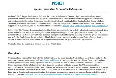 دراسة مشروح مكافحة الإرهاب تفضح ازدواجية النظام القطري