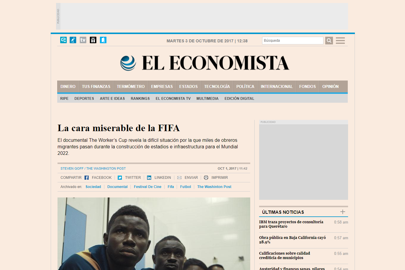 صحيفة إسبانية: كأس العالم في قطر أقذر عمل رياضي في التاريخ