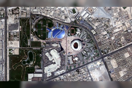 Khalifa International stadium, which is complete.