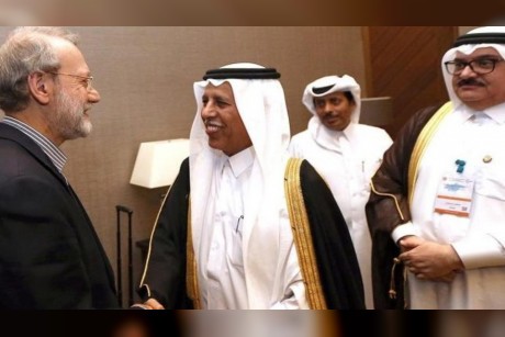 رئيسا مجلس الشوري في قطر وإيران