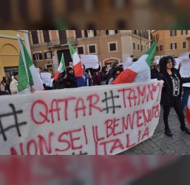 ثورة غضب تستبق زيارة السفاح تميم إلى إيطاليا