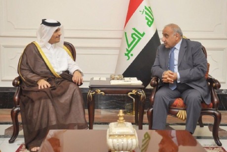 محمد بن عبد الرحمن مع رئيس الوزراء العراقي