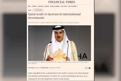فايننشال تايمز: قطر تعزز استثماراتها لحشد التأييد الدولي