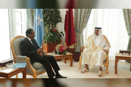 أمير قطر ورئيس الصومال