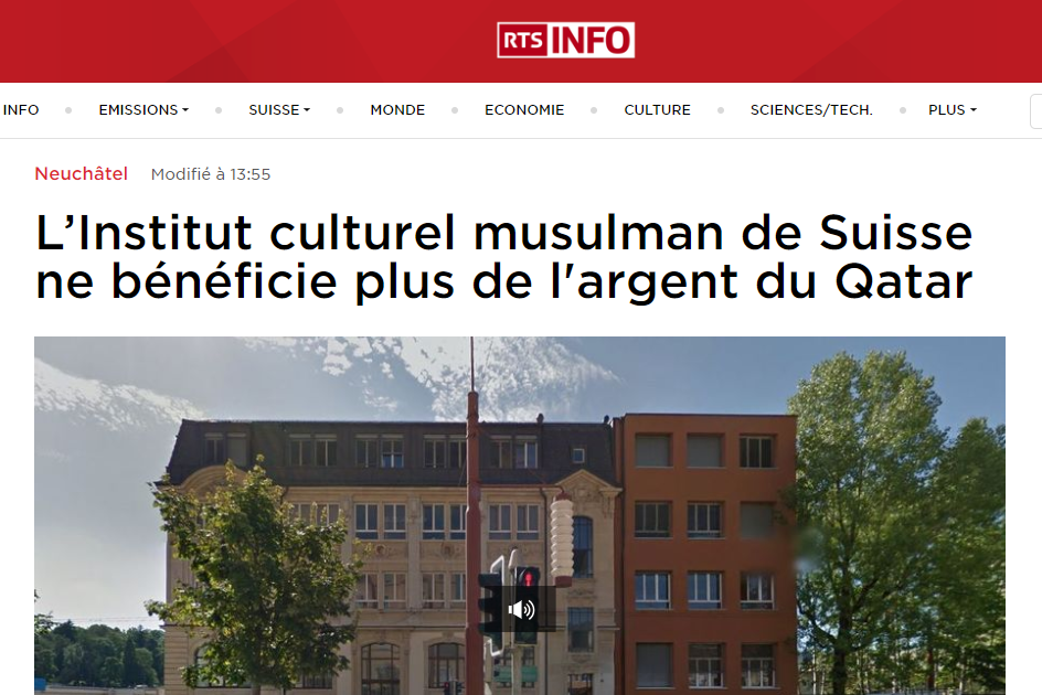 قطر تنهي تمويل المعهد الثقافي الإسلامي السويسري